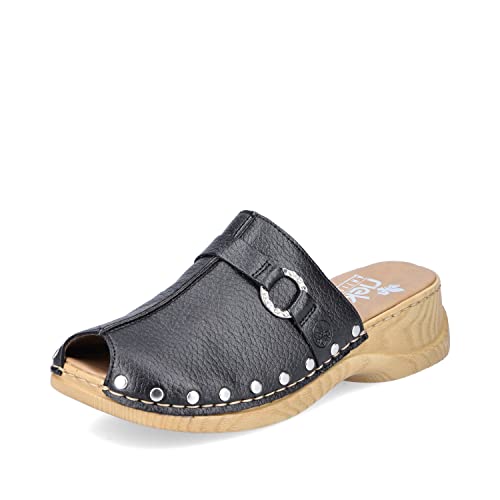 Rieker Damen Pantoletten 65062, Frauen Slip...
