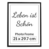 👍 QUALITÄTSGARANTIE - Diese Bilderrahmen haben eine bruchsichere Plexiglasscheibe mit einem 7mm dicken und stabilen Holzrahmen, der Ihre Erinnerungen sicher hält