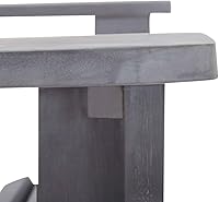 Vista 8 de Gray Solid Acacia Wood Adirondack Chair, Outdoor Patio Garden Lounge Seating, Weathered Finish, 37.8x27.2x35.0 in, Comfortable Lawn Chair for Deck