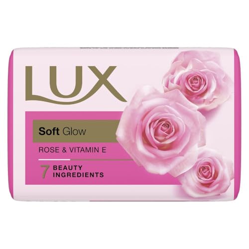 Lux Soft Glow Rose & Vitamin E Bathing Soap|For Glowing Skin|Beauty Bar Mega Pack 3X100 g