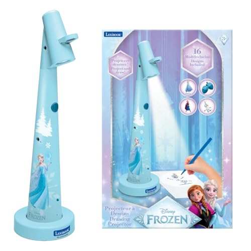 Lexibook, Disney La Reine des Neiges, Projecteur à Dessins, Bleu Blanc, CRP10FZ