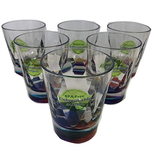 アームカンパニー グラス タンブラー レインボー 360ml 割れにくい トライタン製 食洗機対応 DITR0773-C6 6個入1個セット