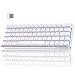 TMKB T63 Gaming Tastatur Mechanische Kabellos mit Blue Switch,Bluetooth / 2.4G / Mit Kabel,weiße