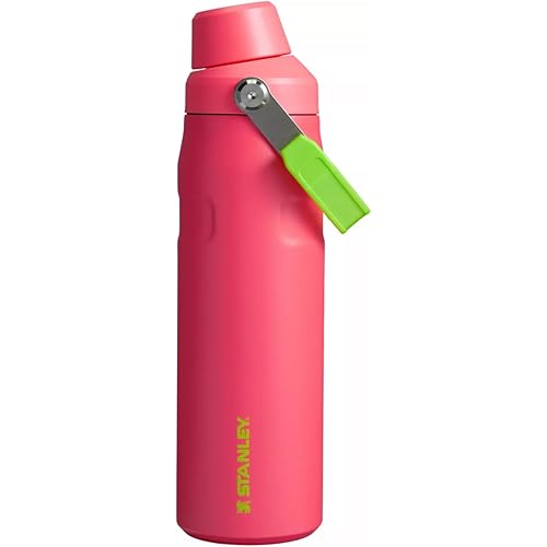 Stanley IceFlow Aerolight Fast Flow Water Bottle 24 oz | Angled Spout Lid | Lightweight and Leakproof for Travel and Sports | Insulated Stainless Steel | BPA-Free (Hibiscus)