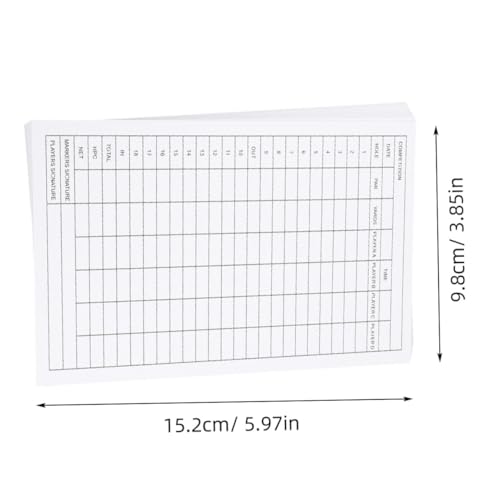 BESPORTBLE 20Pcs Coated Scorecards