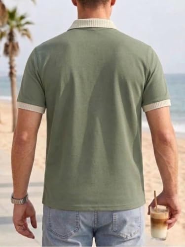 Image of SMOWKLY Men's T-Shirt | Stylish T Shirt with a Ribbed Collar | Soft Breathable Lightweight Polyester Blend | Stylish Regular Fit Casual TShirt for Men.
