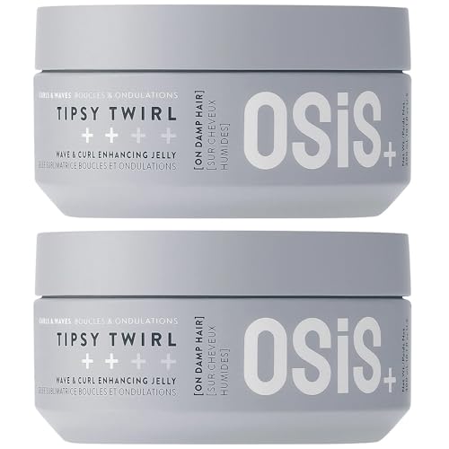 Schwarzkopf Professional OSiS Tipsy Twirl Gelée Pour Cheveux Bouclés Et Ondulés Forte Définition Volume Légèreté Protection Contre L'Humidité Fixation...
