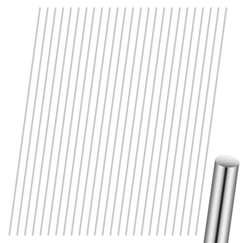 25 Pezzi Barre d'Acciaio Inox, 2 x 300 mm Barre