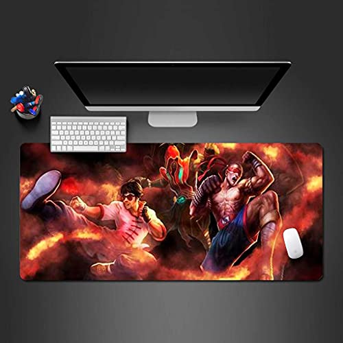 Tapis de souris gaming XXL 1000x500 rouge fini la souris qui glisse
