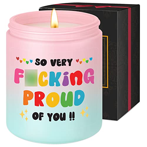 Leado Scented Candles - Proud Of You Gifts For Her - Funny Congratulations, Graduation Gifts, New Job, Promotion Gifts, Well Done, Mothers Day, So Proud Of You Gifts For Women, Friends, Daughters #TOP19