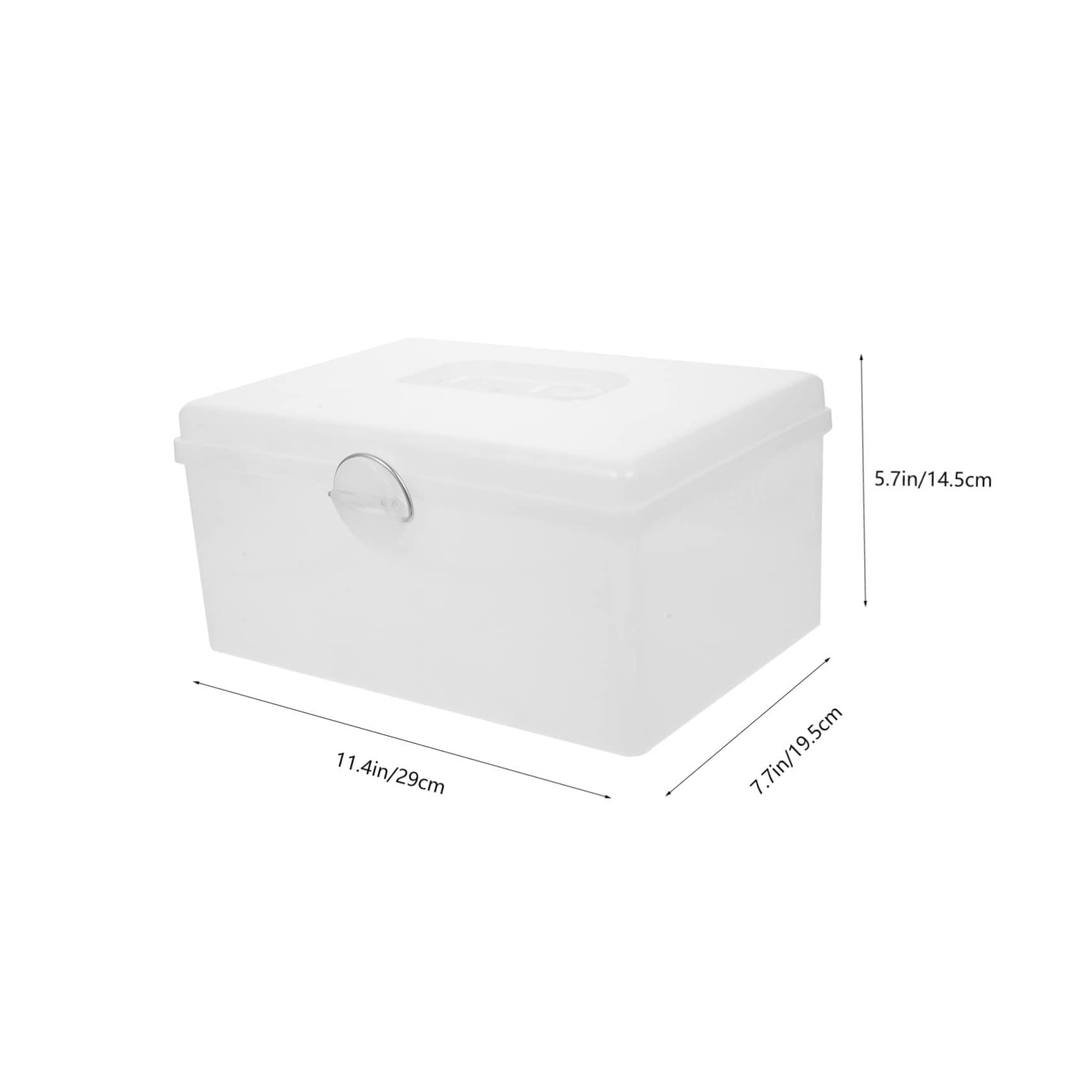 BESPORTBLE Plastic Mahjong Holder Empty Box for Travel Set Mahjong Storage Case Only