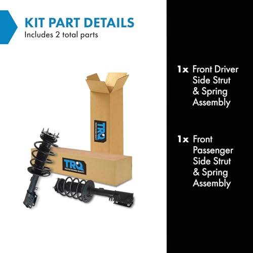 Image of TRQ Front Driver and Passenger Side Strut and Spring Assembly Set Compatible with 11-13 Ford Explorer