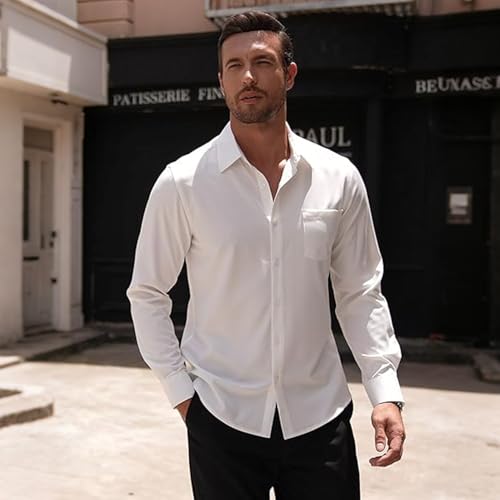 Camisa blanca de manga larga 29 Imagen adicional