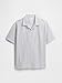 GAP Mens Novelty Boxy Woven Shirt White Navy Stripe S