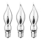 ShuoHui E12 Dekoeffekt Glühlampe Flackernde Kerze 230V 1,5W | dekoratives Leuchtmittel Flackerkerze (3)