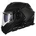 LS2 Helmets Advant X Carbon Fiber Modular Helmet with Preinstalled Sena 60S Mesh Bluetooth Headset (Matte Black - X-Large)