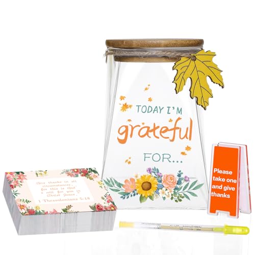 Gratitude Jar – DIY Thankful Notes & Positive...