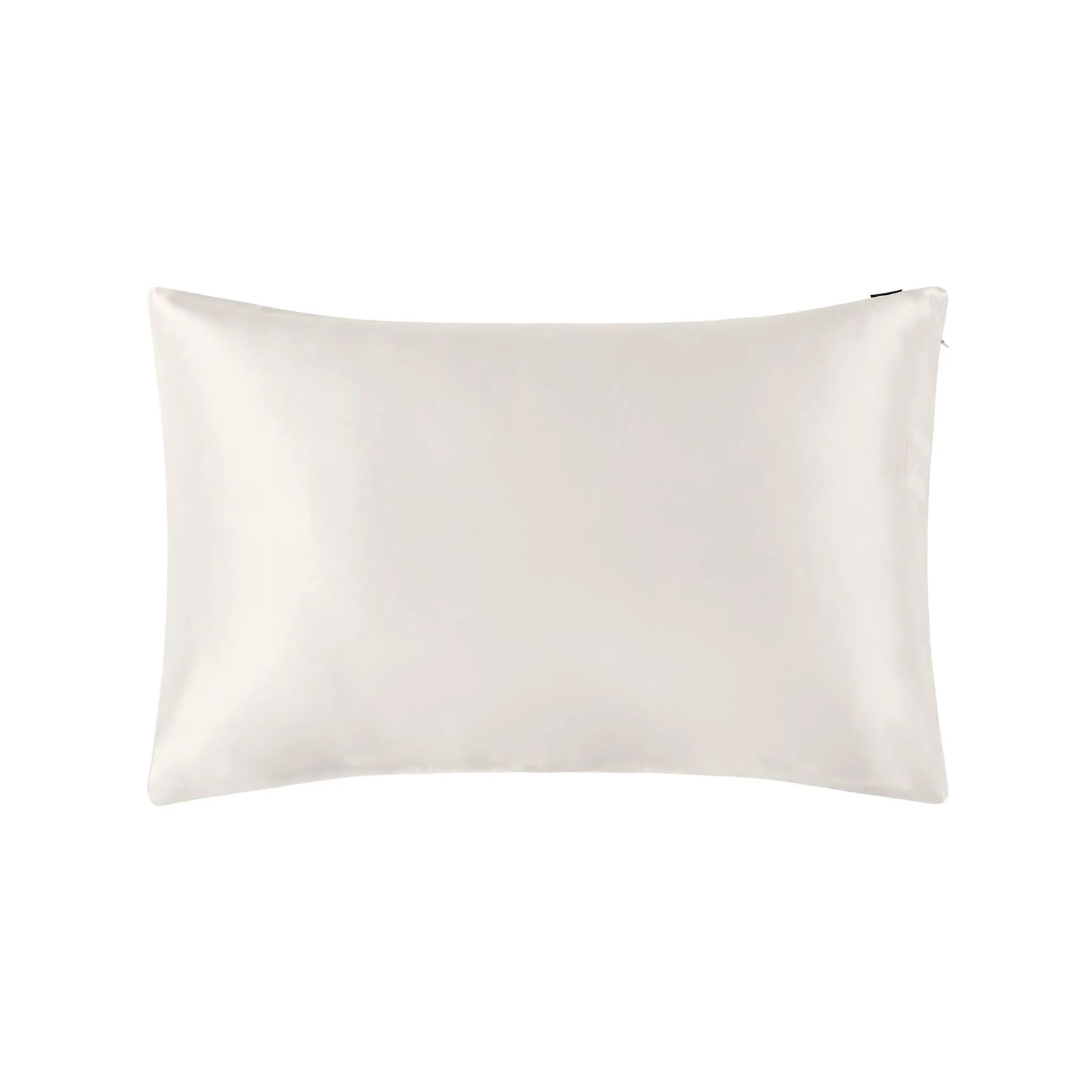 Federa in Seta 100 Seta Federa Capelli con Cerniera Nascosta 19 Colori for Donna Uomo Bambini Ragazze Lusso(Ivory,43x63cm)