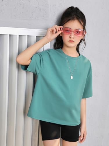 WDIRARA Girl's Oversized Drop Shoulder Cartoon Print Tee Summer Half Sleeve Crewneck T Shirt2