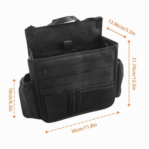 Boczif Organiseur de siège arrière de voiture, sac de rangement à suspendre pour siège passager, organisateur de siège avant de voiture pour bureau, enfants, organiseur de cabine de camion avec poche – vue 6