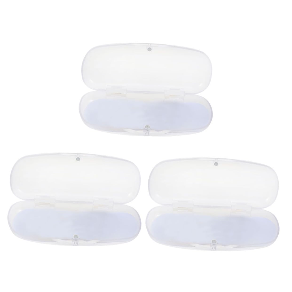 9piezas Estuche De Gafas Transparente De Diseño Frosted Almacenamiento Portátil y Ligero Protección Para Lentes Para Viajes y Uso Diario
