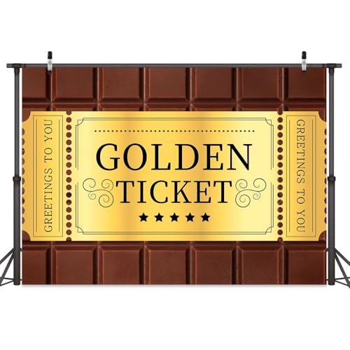 Fondo Fotográfico 7X7ft Golden Ticket para fotografía miniatura 2