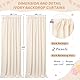 BrillShine 150x 300 cm Creme Hintergrund Vorhang, 2 Stück Party Hintergrund Vorhang für Taufe Hochzeiten Brautdusche Geburtstag Abschlussfeier Schule Party Deko