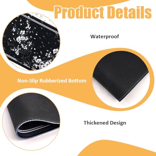 Alfombrilla Ratón XXL 800 X 300 mm, Alfombrilla Ratón Gaming Goma Antideslizante, Mouse Pad Mejora la Precisión y la Velocidad, Resistente al Agua, para Teclado, Jugadores, PC, Oficina - imagen 4