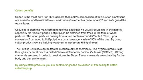 Masmi Almohadillas de día ultrafinas con alas, envueltas individualmente, algodón orgánico, hipoalergénico, biodegradable, perfume, viscosa, rayón, cloro y dioxinas, sin cloro y dioxinas (paquete - imagen 3