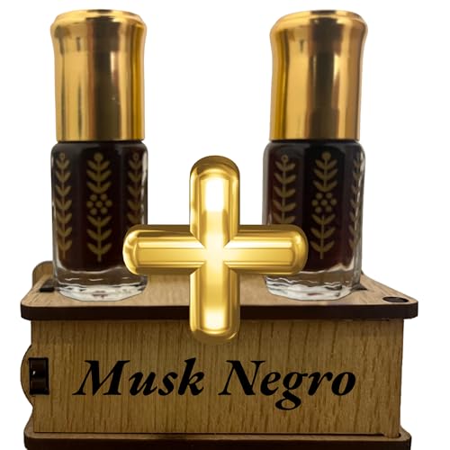 Musk - Perfume de Aceite concentrado puros y sin alcohol - choco - Musk Blanco intimo - vainilla - Allmizcle Negro - Esencia de perfume, perfume arabe (3 Unidades, Ambar)