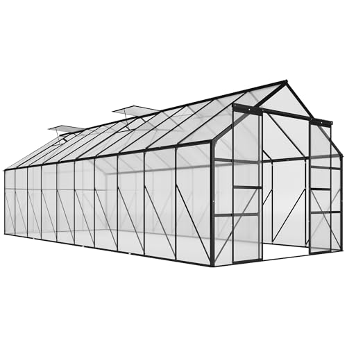 Outsunny 20'x8' Polycarbonate Greenhouse with Vent