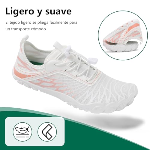 Zapatillas barefoot mujer SAGUARO, zapatos minimalistas ligeros para descansar tus pies 7