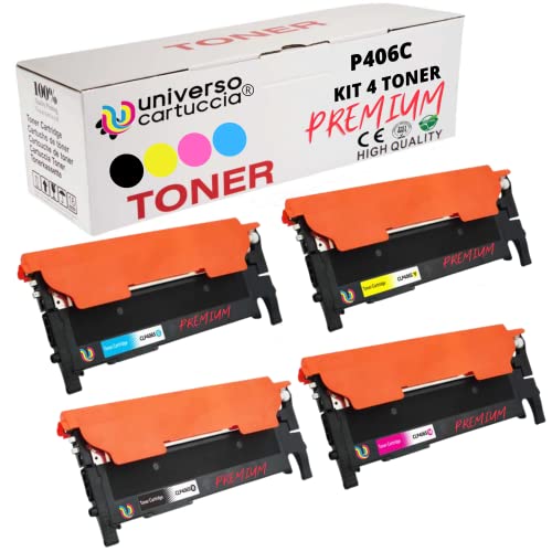 Pack toners CLT-K406S à grande capacité pour imprimante Samsung CLX