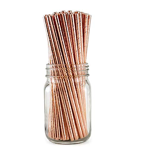 Pitillos de papel copper metallic pack 100 miniatura 2