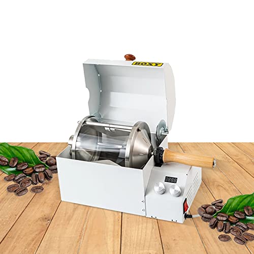 Toplionace 220V Elektrische Verwarming Koffiebrander, 1200W Koffieboon Roosteren Machine Commerciële Hittebestendig Quartz Glas Drum 400g - Image 3