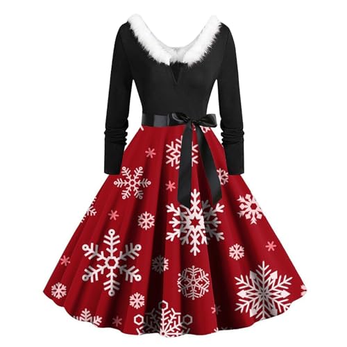 Robe de Noël vintage pour cocktail de fin d'année et soirée dansante swing