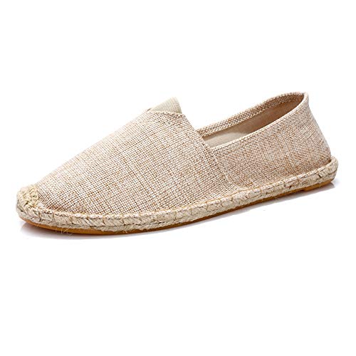 Espadrilles plates homme et femme en paille pour l'été et la plage