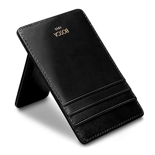 Image of Bosca Old Leather RFID Blocking Front Pocket Wallet with Magnetic Money Clip - Leather Wallet for Men