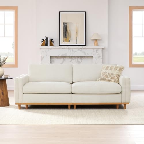 Image of CHITA 83 inch Super Large Sectional Modular Sofa, Down Filled, Loveseat, Linen