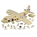 TimMee Plastic Army Men C130 Playset - Tan 27pc Giant Military Airplane USA Made