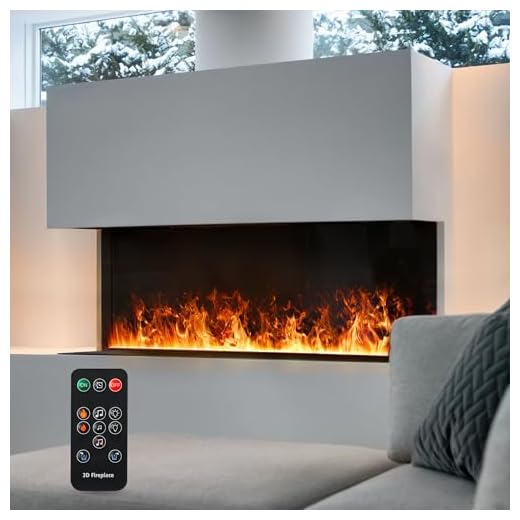 Chimenea de Vapor de Agua, Fuego eléctrico Inteligente de Control Remoto, Chimenea eléctrica 50cm…