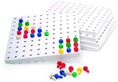 Invicta Educational 147759 Peg Boards and Pegs Set, 1005 Pieces
