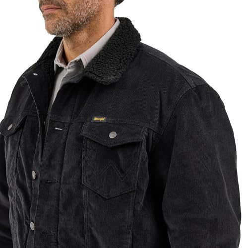 Wrangler Men's Caviar Sherpa Lined Corduroy Jacket2