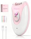 Epilator, Facial & Body Hair Removal for Women with 2-Speed Control, LED Light, 18-Pin Tweezers System, USB...