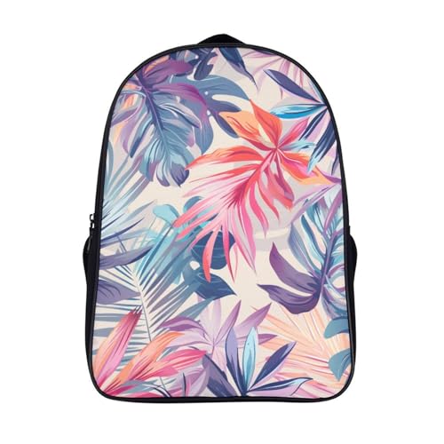 Mochila infantil Leaves 3D para guardería y preescolar con correa de pecho 40x28x16cm