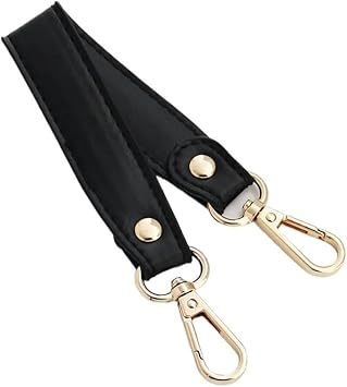 bags strap PU Leather Women Handbag Handle Short Bag Strap Useful Replaceable 28cm Fashion Simple Solid Color Wide Shoulder StrapBlack