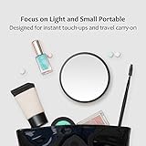 MIYADIVA 40X Magnifying Mirror, Small Magnifying Mirror with Suction Cup and Tweezers, As a Travel Essentials, Compact Mirror Set for Plucking Eyebrows 3.5 Inches - Image 7