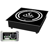 Winco EIDS-34 Commercial-Grade Drop-In Induction Cooktop Burner, 1800 W, 240 V