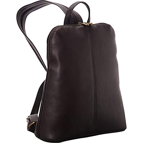 Le Donne Leather Women’s Tech-Friendly Backpack – Premium Full-Grain Colombian Vaquetta Leather Backpack, 11” X 12” X 4” (Cafe) #TOP15