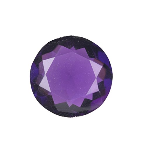 gemhub Faceted Violet Amethyst 23.50 Ct Round Cut Violet Amethyst, February Birthstone Amethyst Gemstone for Jewelry BL-547